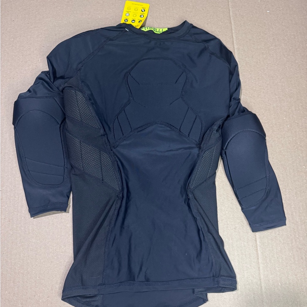 Storelli Black Small 3/4 Goal Keeper undershirt padded. NWT - Picture 4 of 5